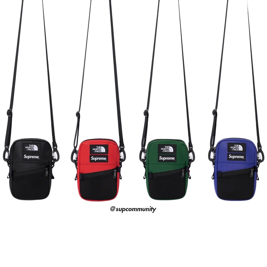 Supreme Supreme The North Face Leather Shoulder Bag releasing on Week 9 for fall winter 18