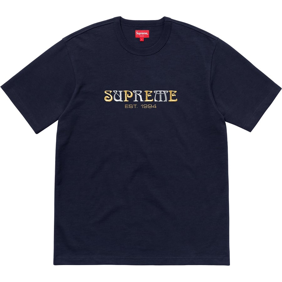 Details on Nouveau Logo Tee Navy from fall winter
                                                    2018 (Price is $78)