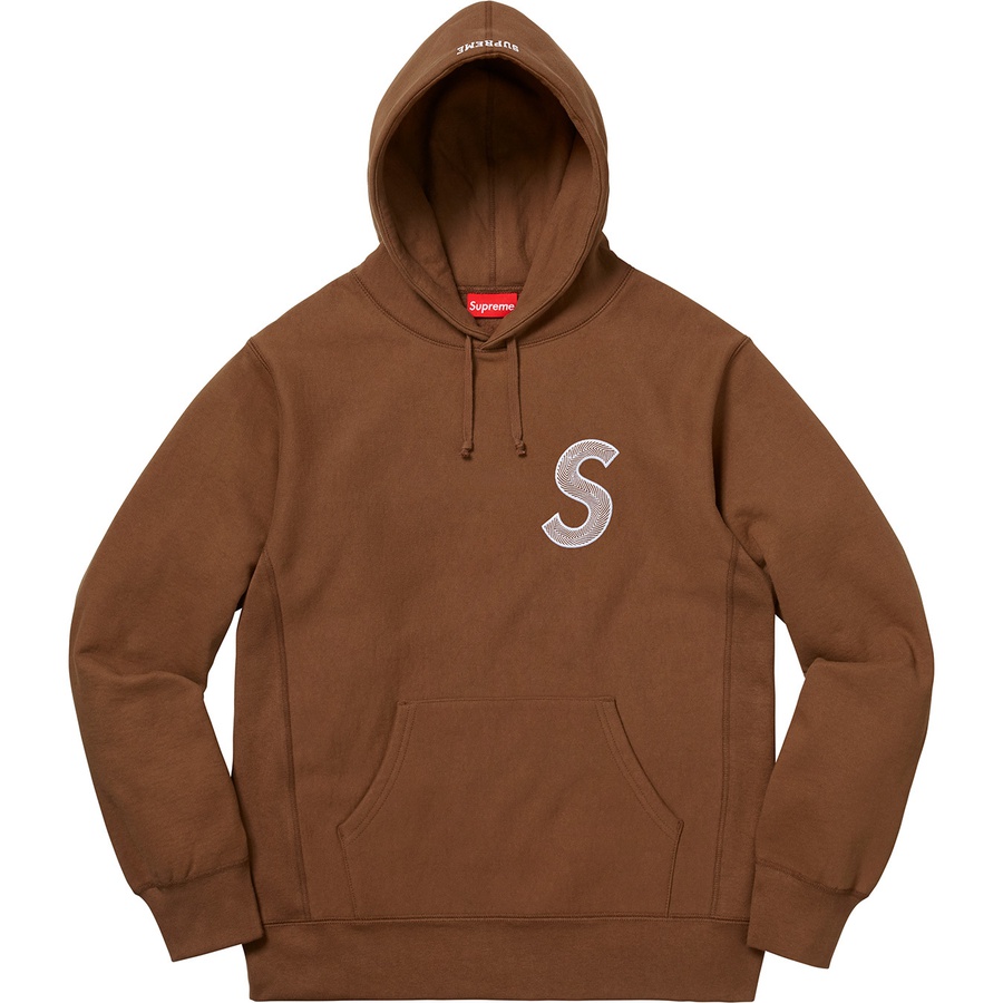 Details on S Logo Hooded Sweatshirt Brown from fall winter
                                                    2018 (Price is $168)