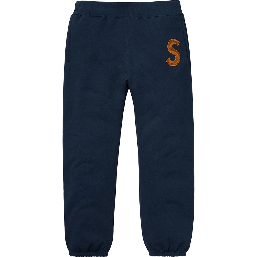 Details on S Logo Sweatpant Navy from fall winter
                                                    2018 (Price is $158)