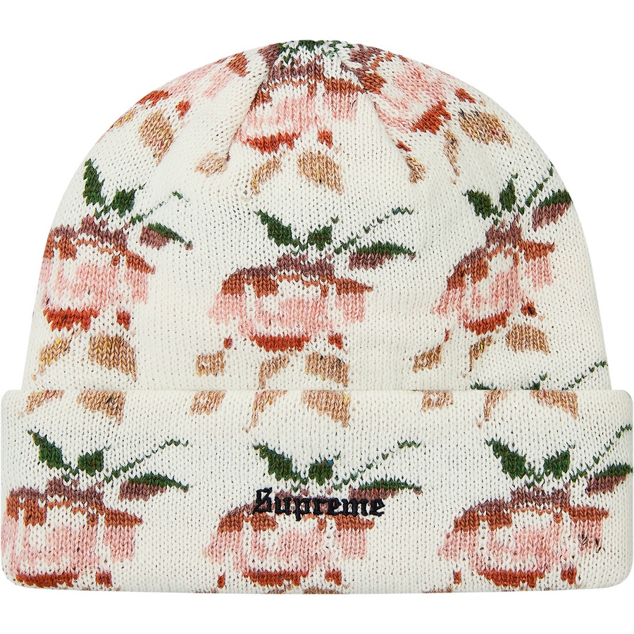 Details on Rose Jacquard Beanie Natural from fall winter
                                                    2018 (Price is $36)