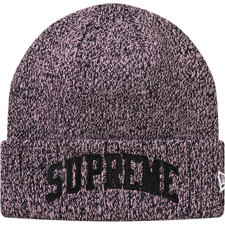 Details on New Era Arc Logo Beanie Pink from fall winter
                                                    2018 (Price is $38)