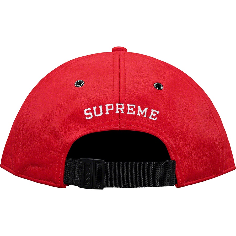 Details on Supreme The North Face Leather 6-Panel Red from fall winter
                                                    2018 (Price is $88)