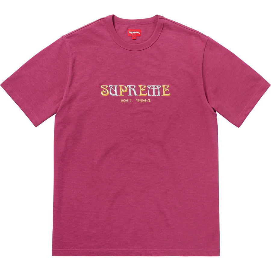 Details on Nouveau Logo Tee Dark Magenta from fall winter
                                                    2018 (Price is $78)