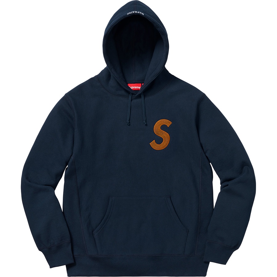 Details on S Logo Hooded Sweatshirt Navy from fall winter
                                                    2018 (Price is $168)