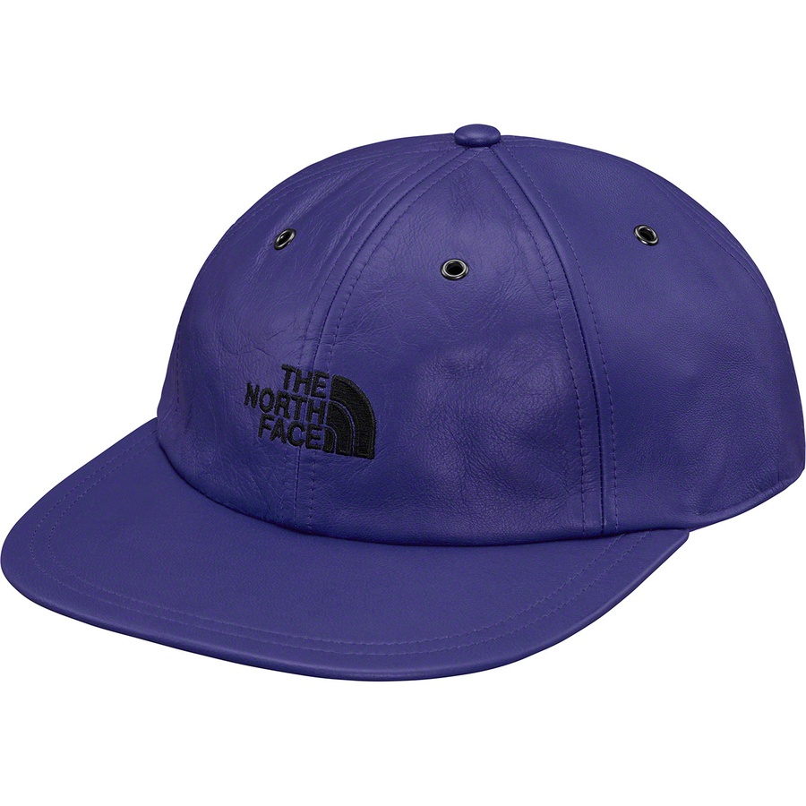 Details on Supreme The North Face Leather 6-Panel Royal from fall winter
                                                    2018 (Price is $88)