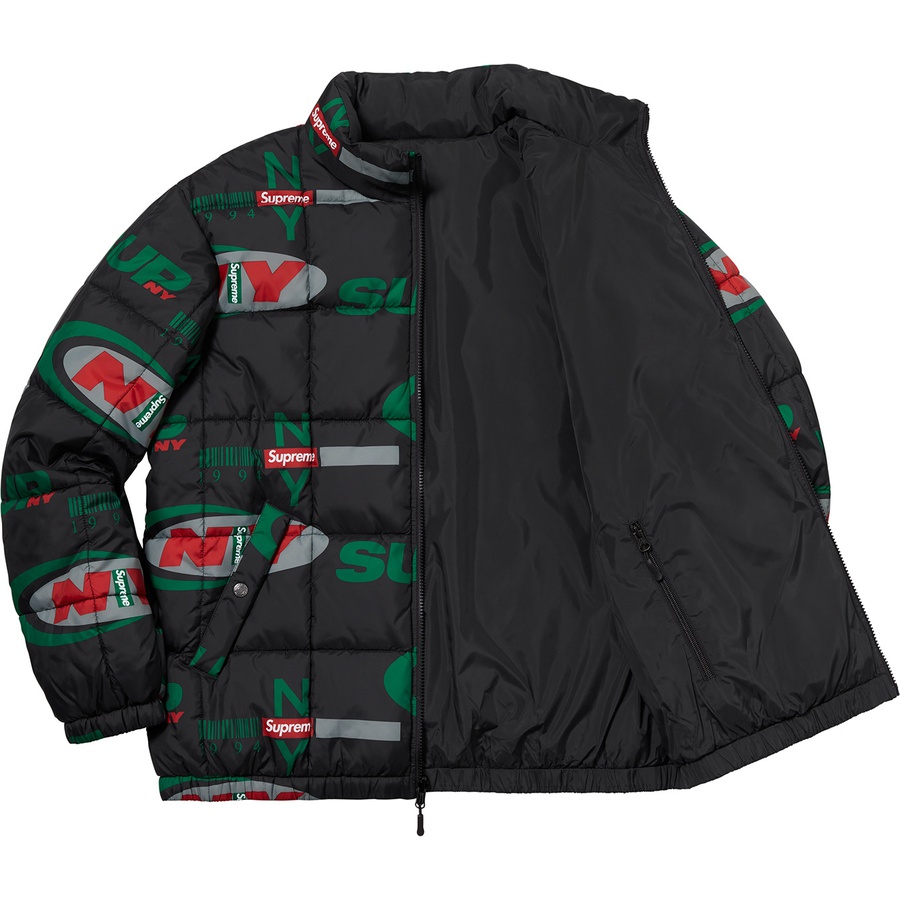 Details on Supreme NY Reversible Puffy Jacket Black from fall winter
                                                    2018 (Price is $198)