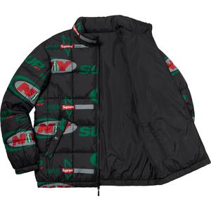 supreme supreme ny reversible puffy jacket black