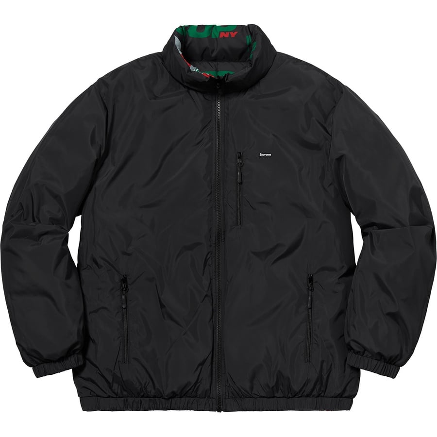 Details on Supreme NY Reversible Puffy Jacket Black from fall winter
                                                    2018 (Price is $198)