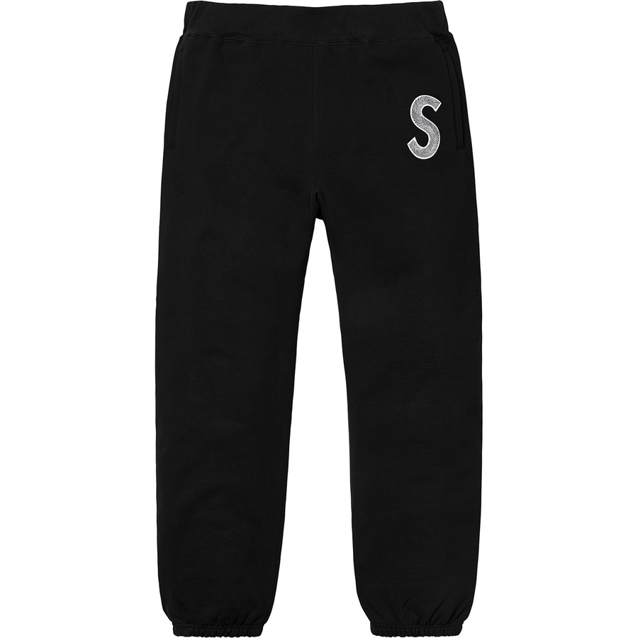Details on S Logo Sweatpant Black from fall winter
                                                    2018 (Price is $158)