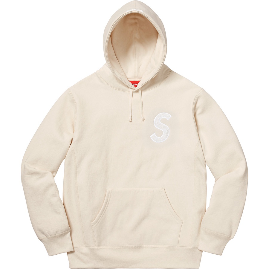 Details on S Logo Hooded Sweatshirt Natural from fall winter
                                                    2018 (Price is $168)