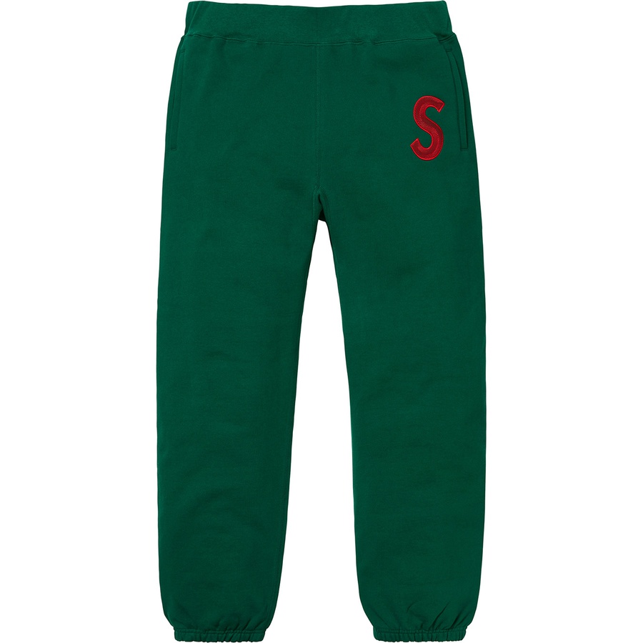 Details on S Logo Sweatpant Dark Green from fall winter
                                                    2018 (Price is $158)