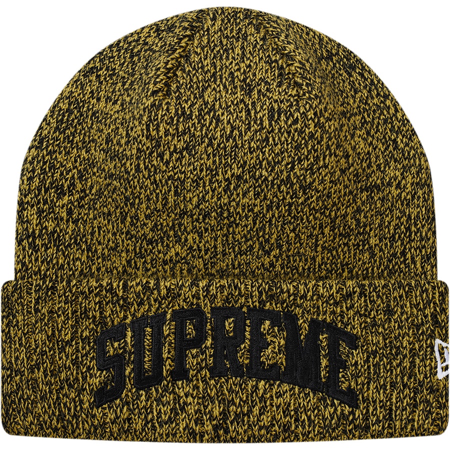 Details on New Era Arc Logo Beanie Yellow from fall winter 2018 (Price is $38)