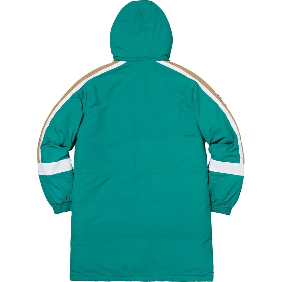 Details on Sleeve Logo Sideline Parka Teal from fall winter
                                                    2018 (Price is $238)