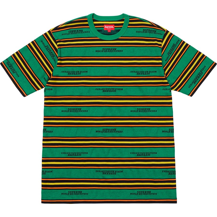 Details on HQ Stripe S S Top Green from fall winter
                                                    2018 (Price is $88)