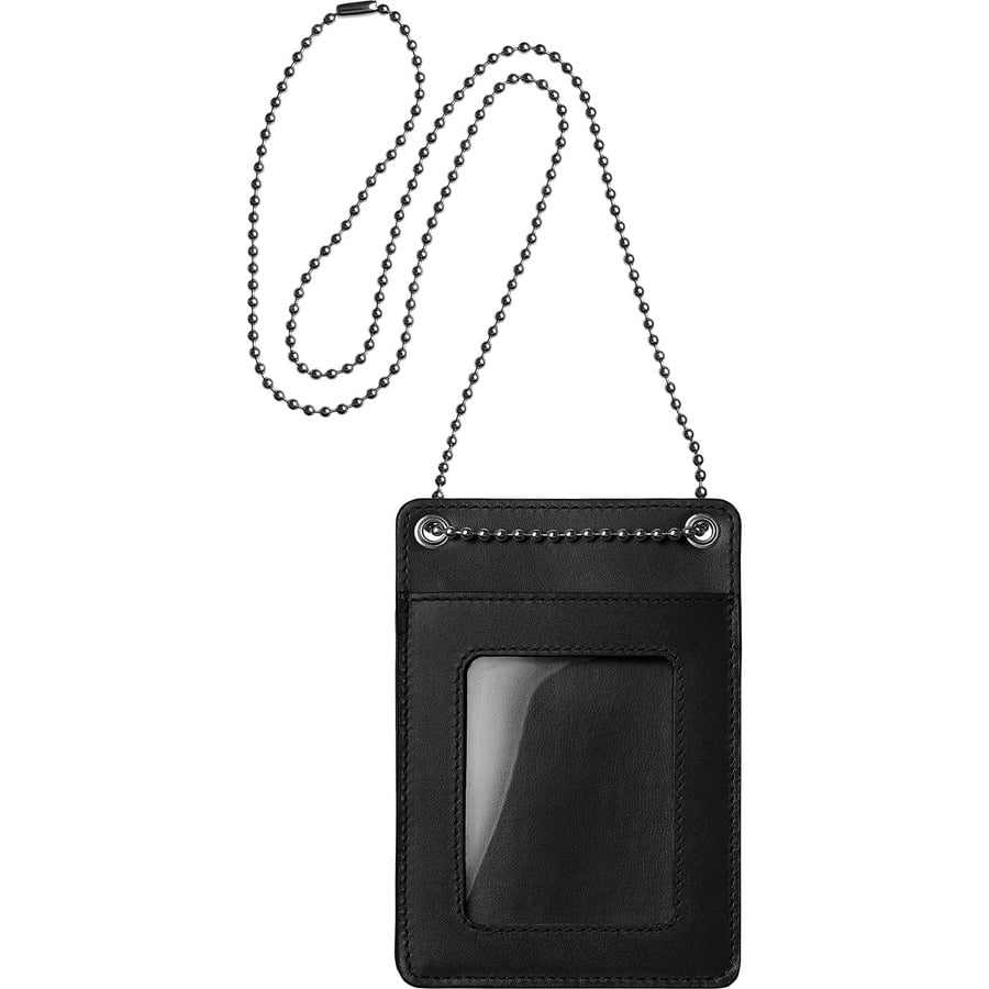 Details on Leather ID Holder + Wallet Black from fall winter
                                                    2018 (Price is $128)