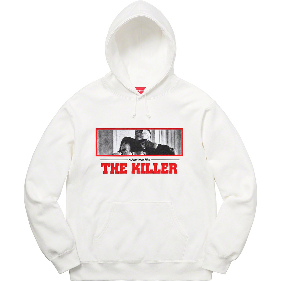 Details on The Killer Hooded Sweatshirt White from fall winter
                                                    2018 (Price is $178)