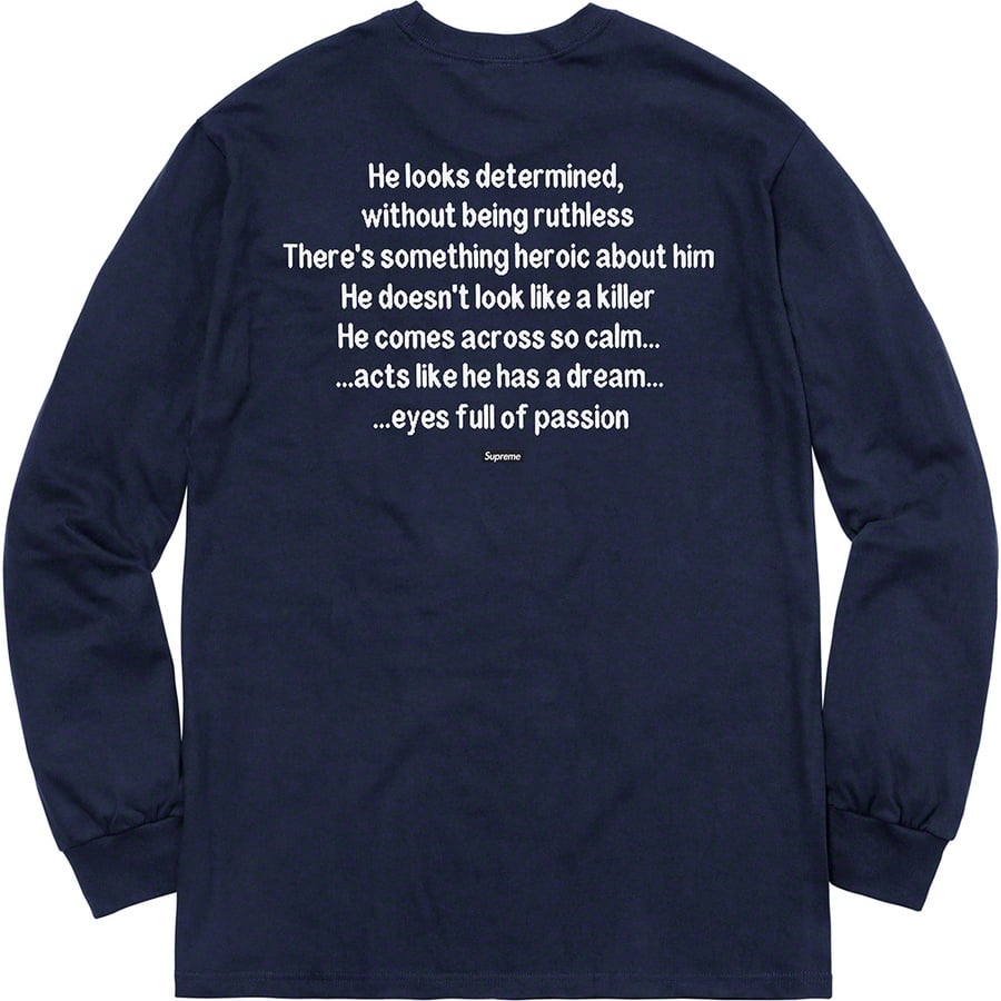 Details on The Killer L S Tee Navy from fall winter 2018 (Price is $58)