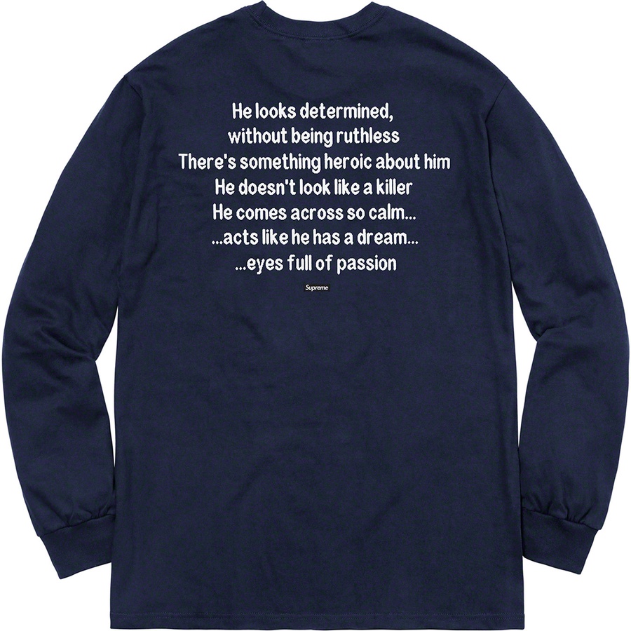 Details on The Killer L S Tee Navy from fall winter
                                                    2018 (Price is $58)