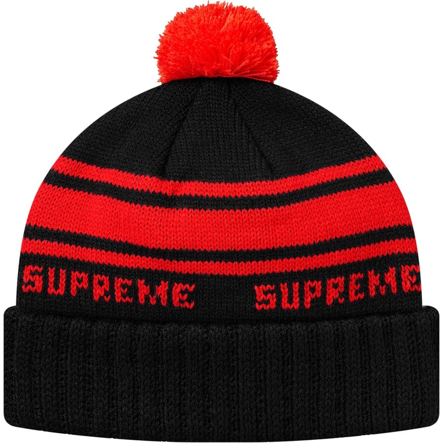 Details on Classic Stripe Beanie Black from fall winter 2018 (Price is $32)