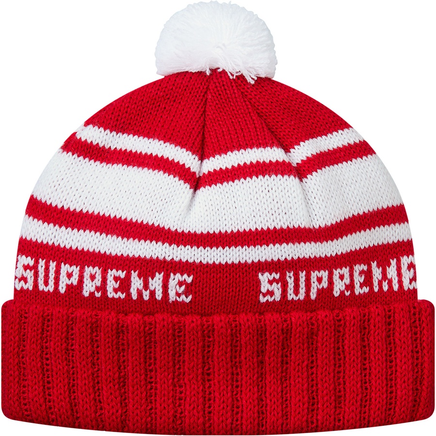 Details on Classic Stripe Beanie Red from fall winter 2018 (Price is $32)