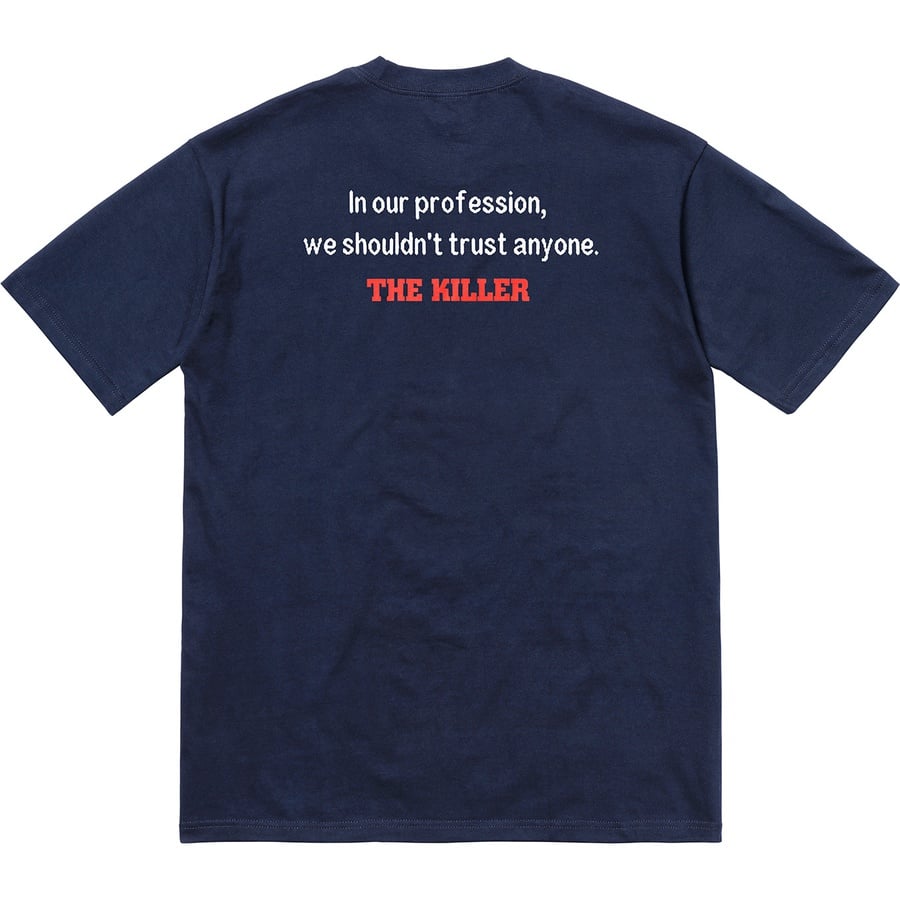 Details on The Killer Trust Tee Navy from fall winter
                                                    2018 (Price is $48)