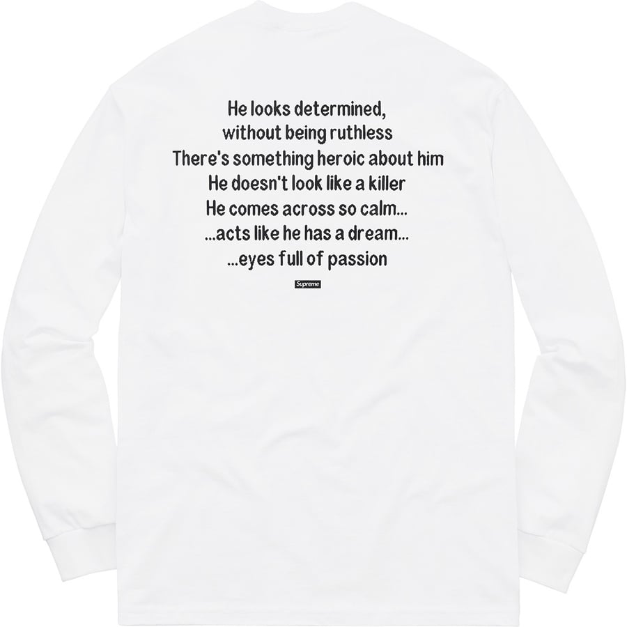 Details on The Killer L S Tee White from fall winter
                                                    2018 (Price is $58)