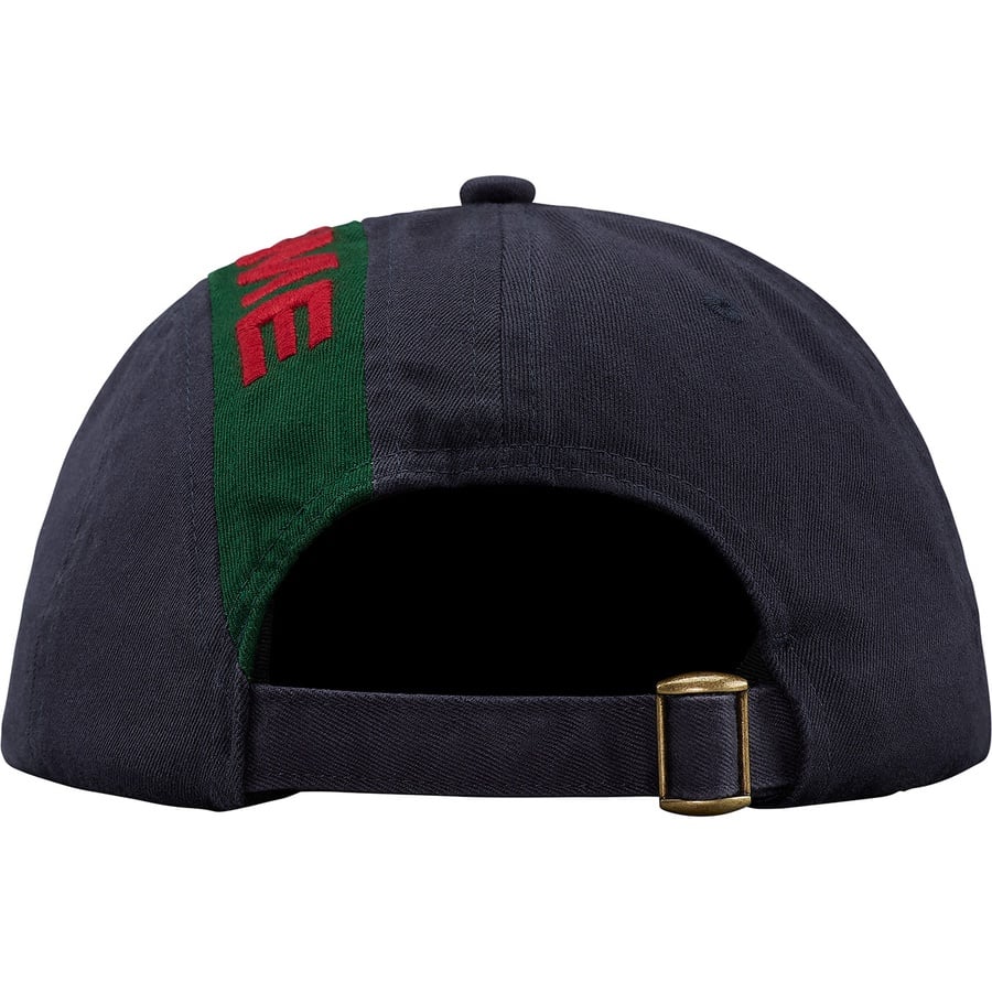 Supreme Stripe 6-Panel (FW18) - Navy - $48