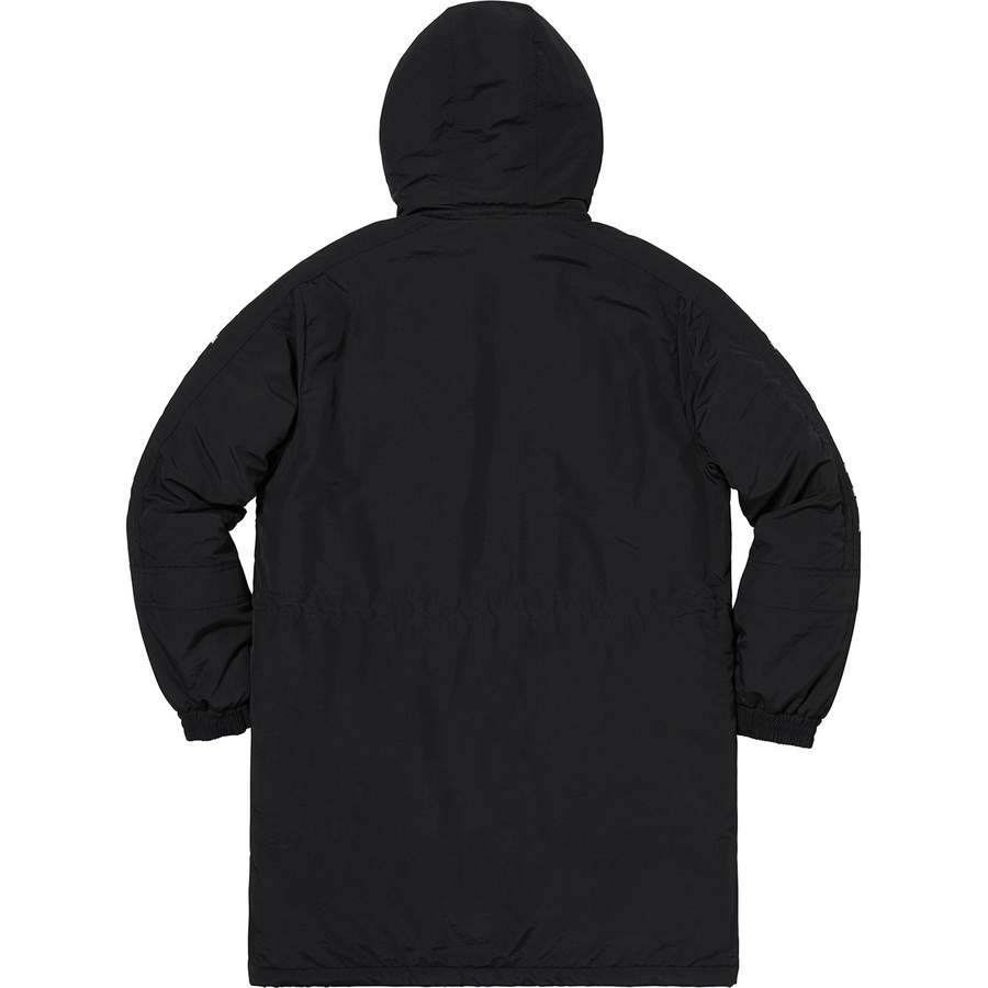 Details on Sleeve Logo Sideline Parka Black from fall winter
                                                    2018 (Price is $238)