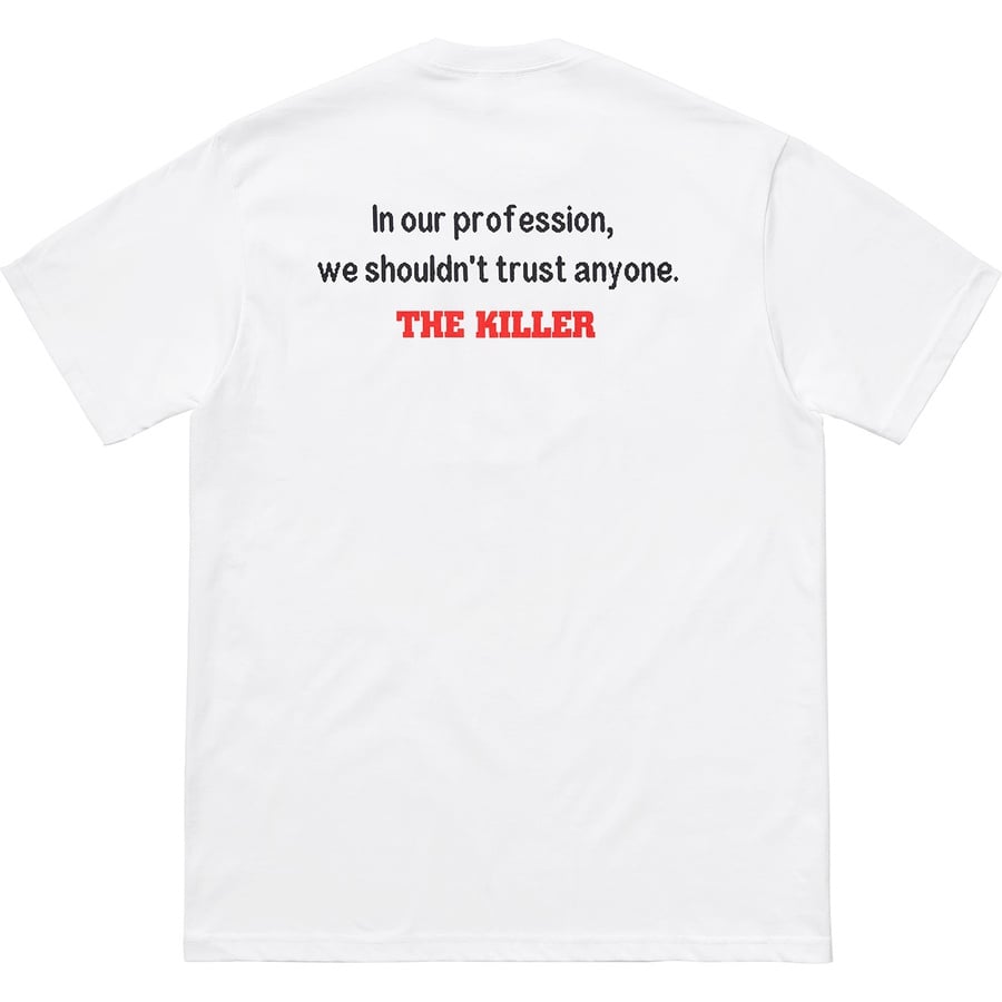 Details on The Killer Trust Tee White from fall winter 2018 (Price is $48)