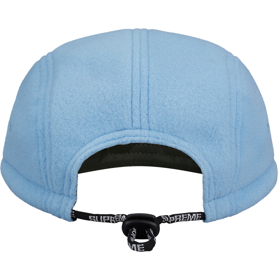 Details on Fleece Pullcord Camp Cap Light Blue from fall winter 2018 (Price is $48)