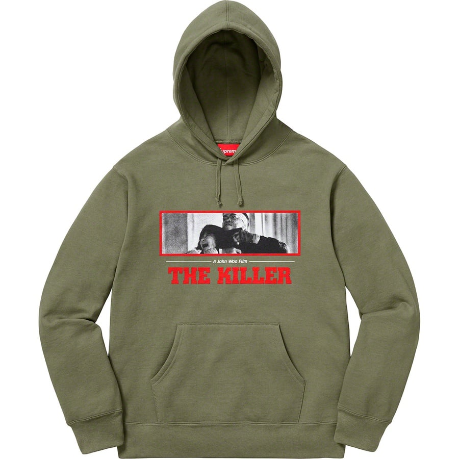 Details on The Killer Hooded Sweatshirt Light Olive from fall winter
                                                    2018 (Price is $178)