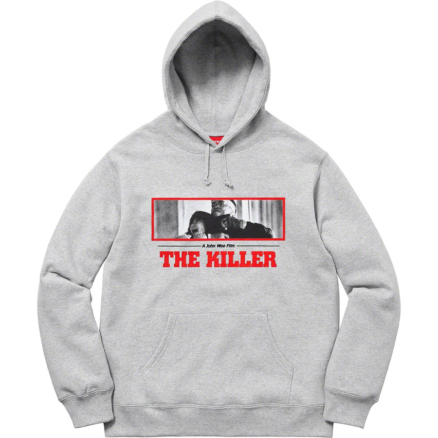 Details on The Killer Hooded Sweatshirt Heather Grey from fall winter
                                                    2018 (Price is $178)