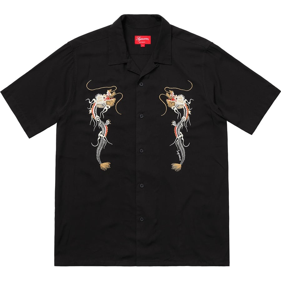 Details on Dragon Rayon Shirt Black from fall winter
                                                    2018 (Price is $138)