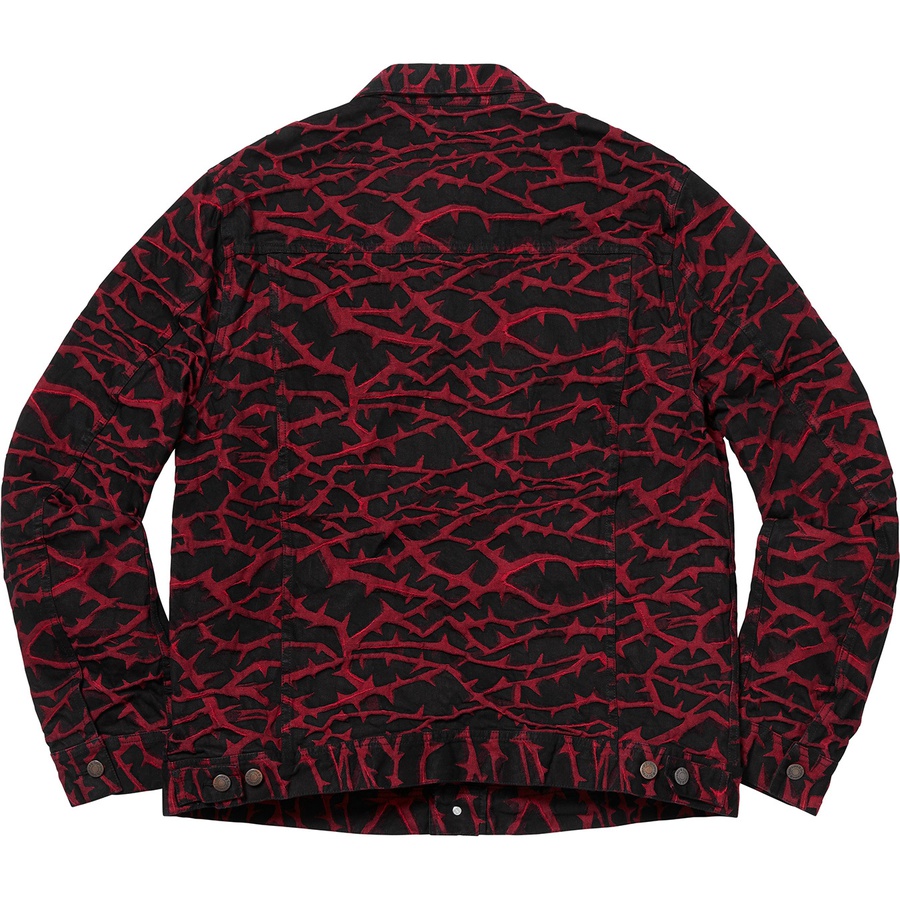 Details on Thorn Trucker Jacket Red from fall winter 2018 (Price is $198)