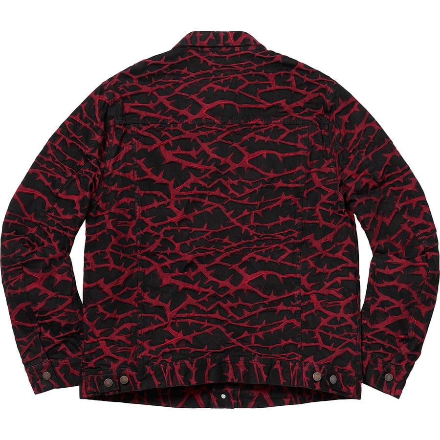 Details on Thorn Trucker Jacket Red from fall winter
                                                    2018 (Price is $198)