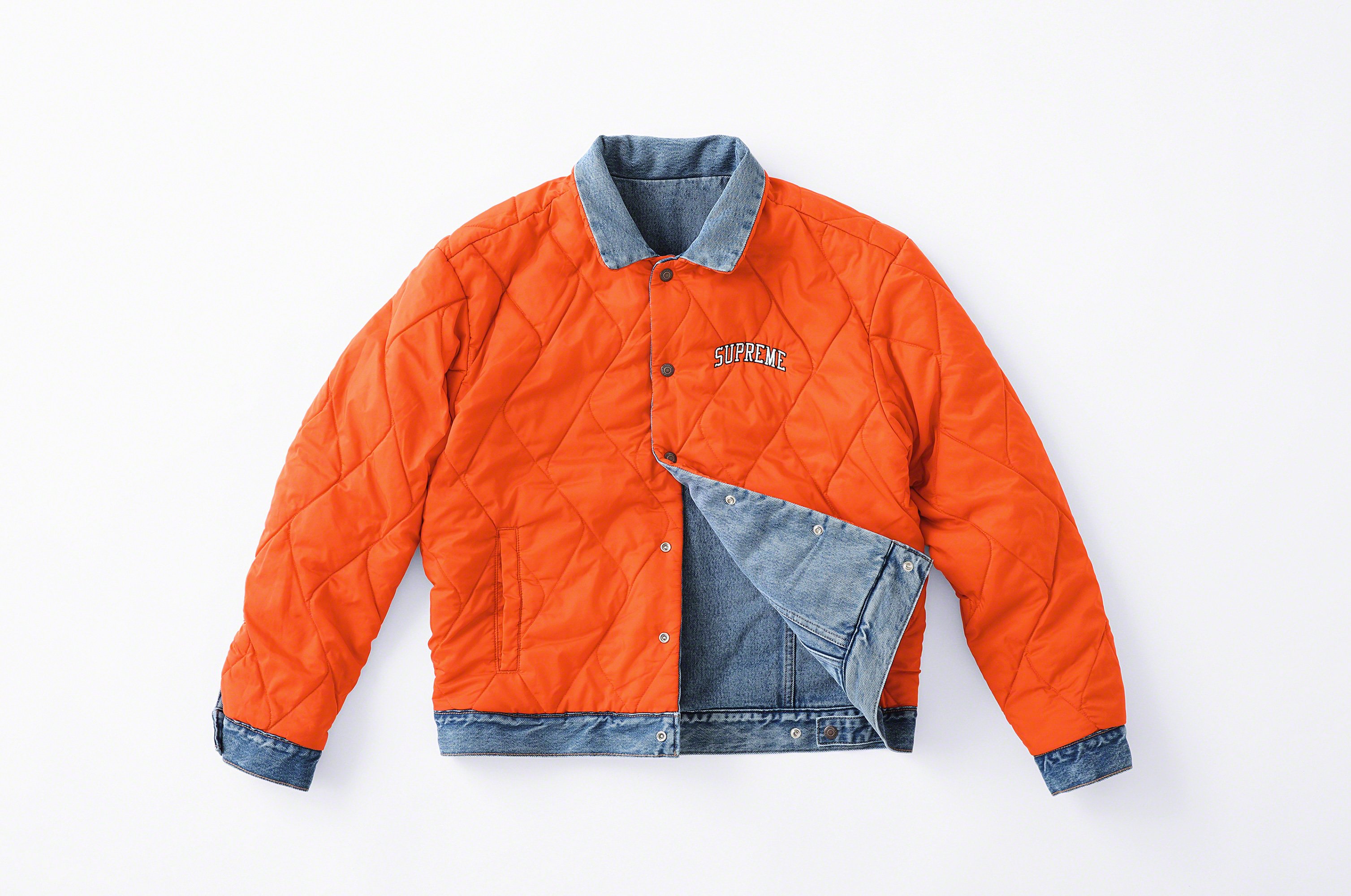 Levi's Quilted Reversible Trucker Jacket   fall winter    Supreme