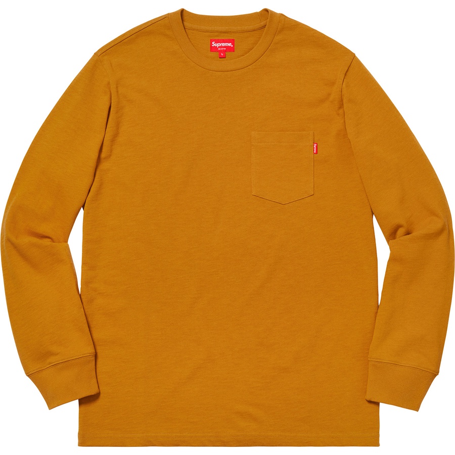 Details on L S Pocket Tee Mustard from fall winter 2018 (Price is $78)
