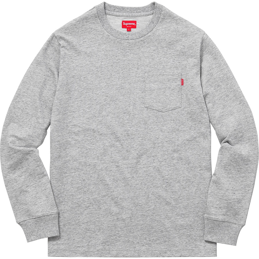 Details on L S Pocket Tee Heather Grey from fall winter 2018 (Price is $78)