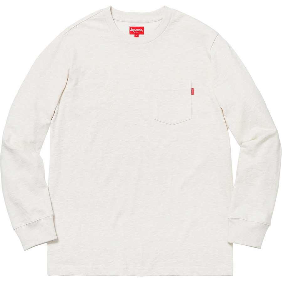 Details on L S Pocket Tee Heather Natural from fall winter
                                                    2018 (Price is $78)