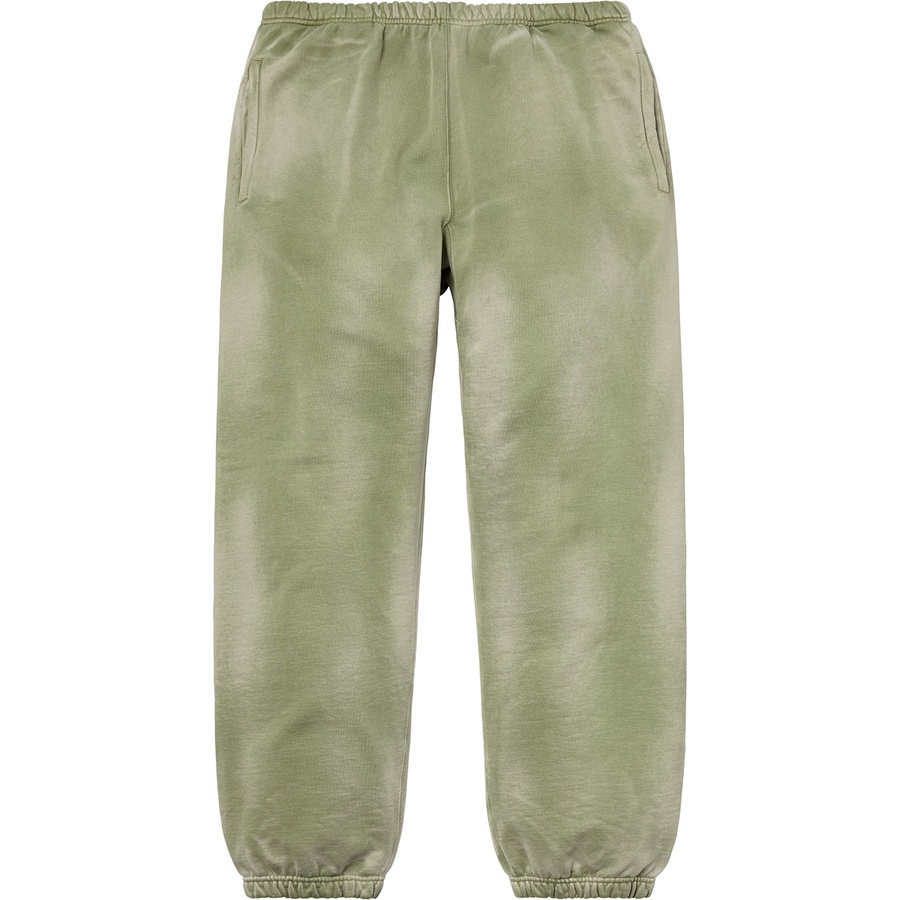 Details on Bleached Sweatpant Light Olive from fall winter
                                                    2018 (Price is $158)