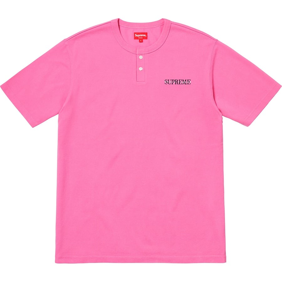 Details on Pique S S Henley Pink from fall winter
                                                    2018 (Price is $88)