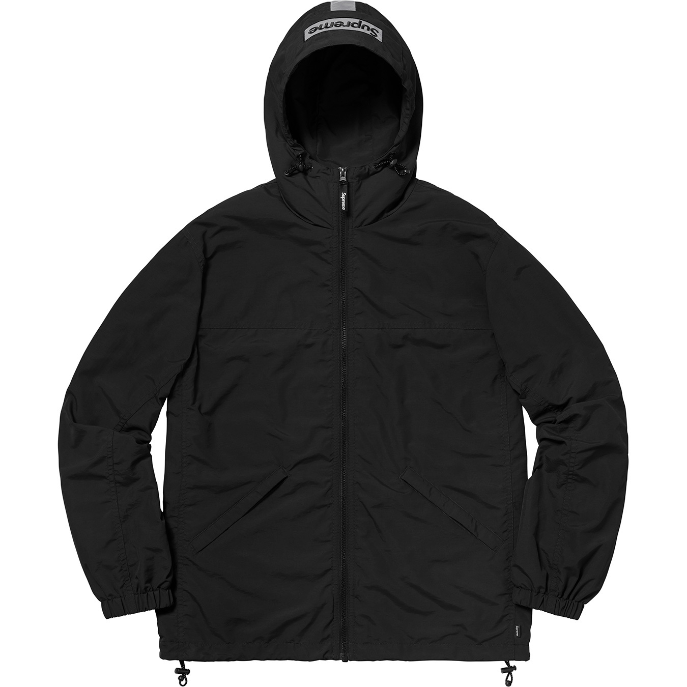 Supreme 2-Tone Zip Up Jacket Black sizeM