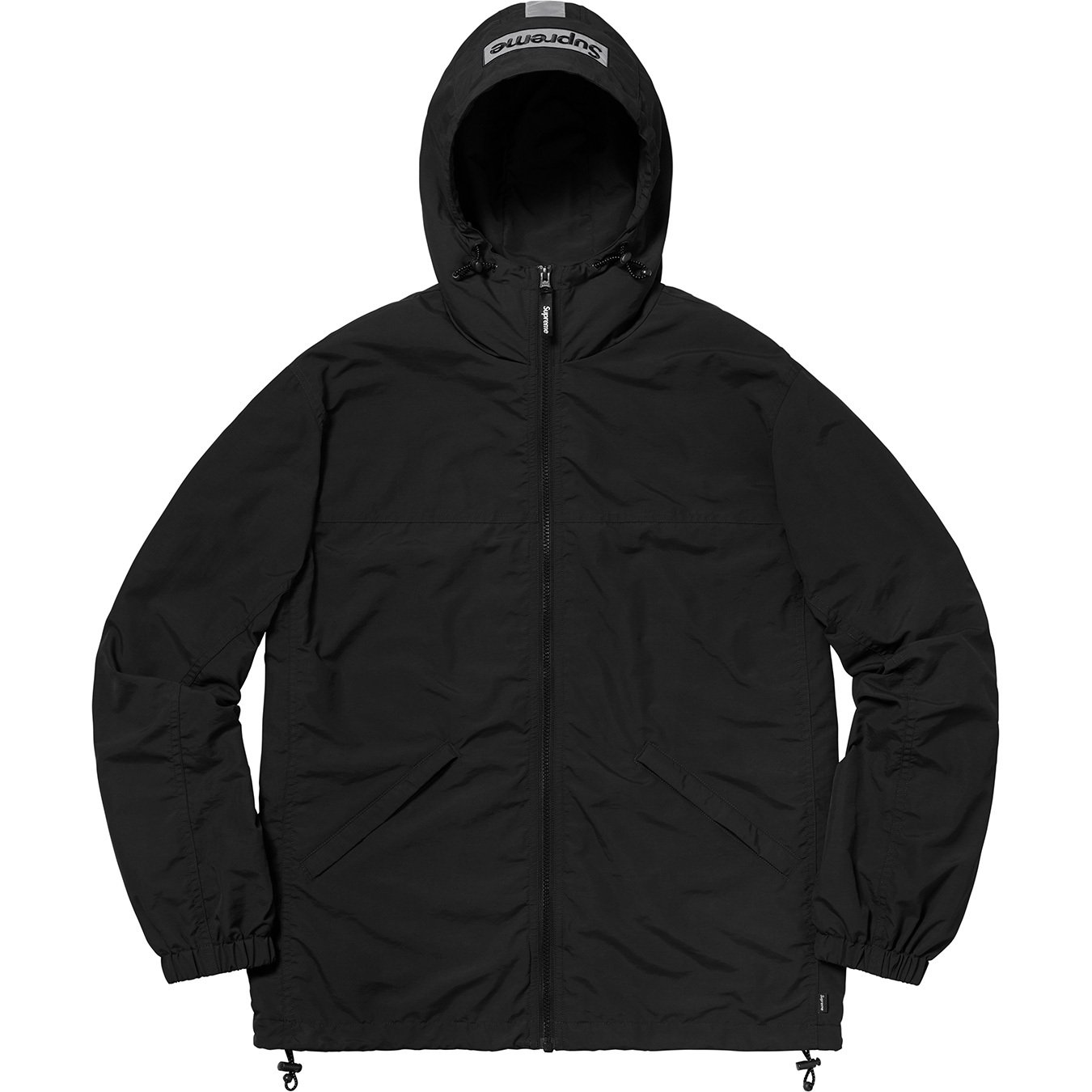 Supreme 2-Tone Zip Up Jacket Black sizeM