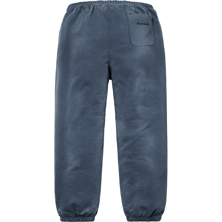 Details on Bleached Sweatpant Navy from fall winter
                                                    2018 (Price is $158)