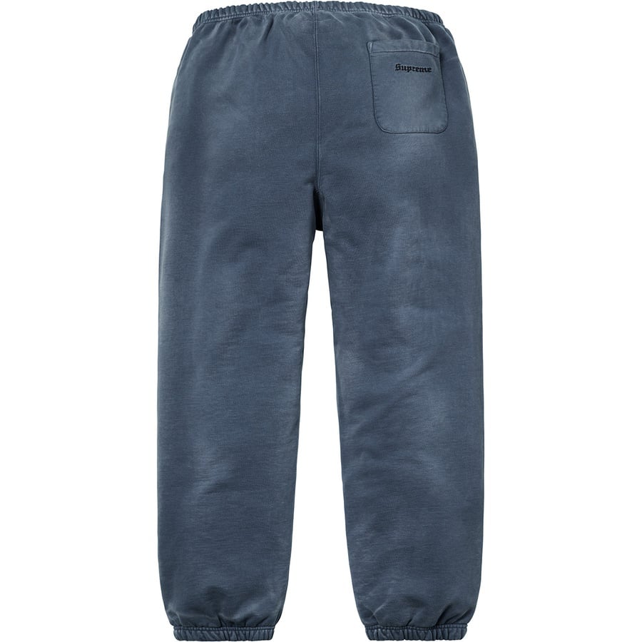 Details on Bleached Sweatpant Navy from fall winter
                                                    2018 (Price is $158)