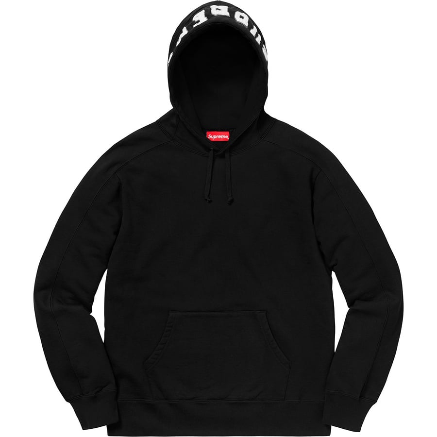 Details on Paneled Hooded Sweatshirt Black from fall winter 2018 (Price is $158)
