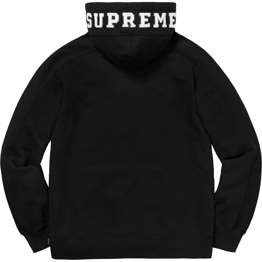 Details on Paneled Hooded Sweatshirt Black from fall winter 2018 (Price is $158)