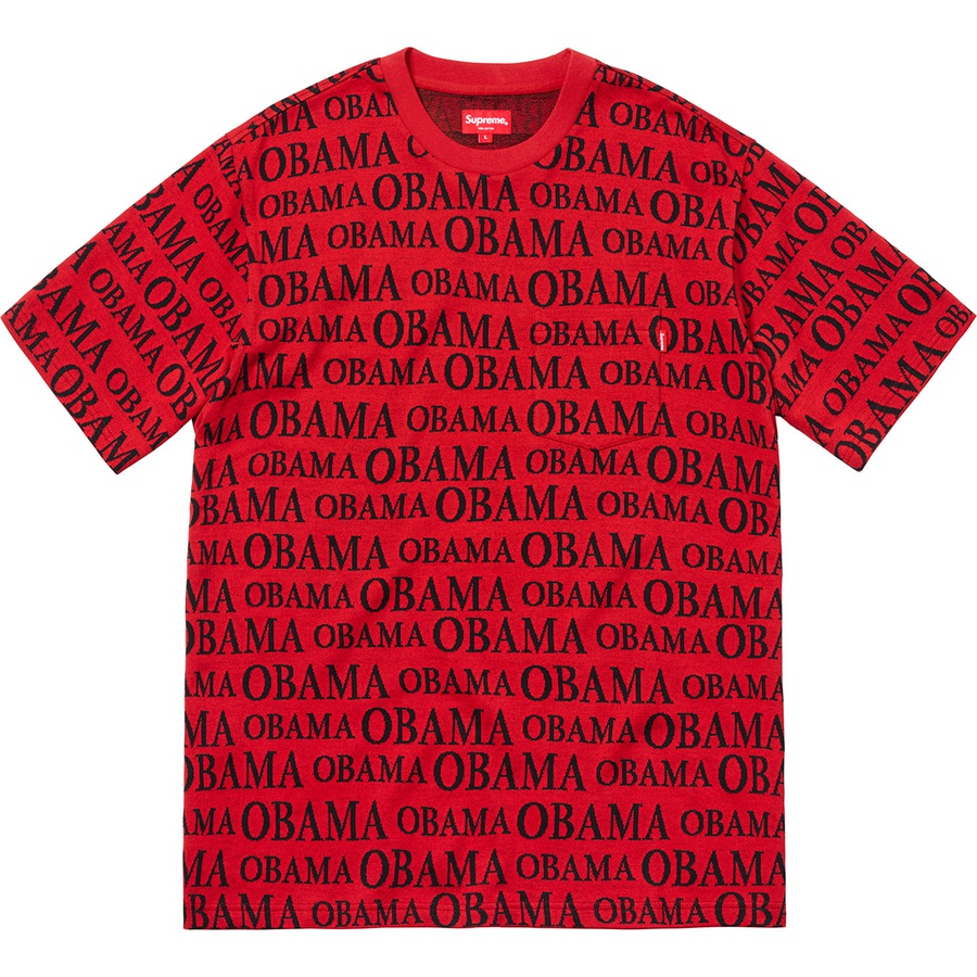 Details on Obama Jacquard S S Top Red from fall winter
                                                    2018 (Price is $98)