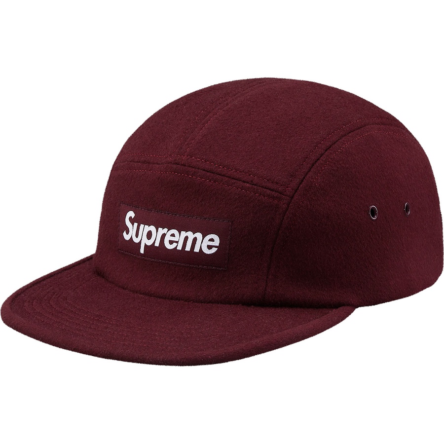 Details on Wool Camp Cap Burgundy from fall winter
                                                    2018 (Price is $54)